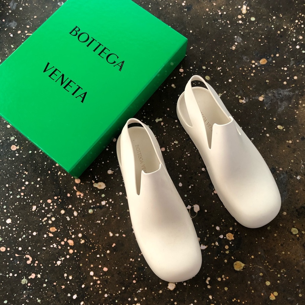 Bottega Veneta Puddle Sandals Sea Salt Cream 36